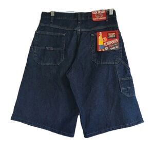 Vintage Wrangler Blue Denim Carpenter Loose Jean Shorts Sz 18 Regular Jorts